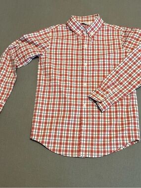 Boys Janie and Jack Red Plaid Button-Down Shirt